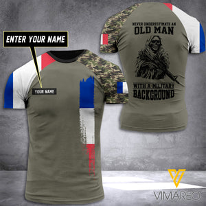 Customized French Soldier 3D Printed Combat Shirt EZNQ084