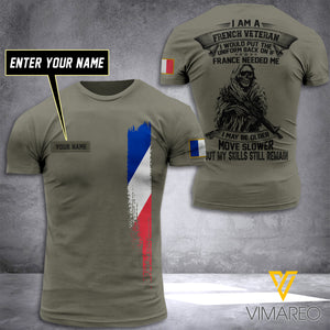 Customized French Soldier 3D Printed Shirt ZT064