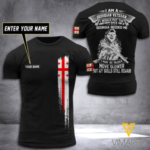 Customized Georgia Soldier 3D Printed Shirt EZT074