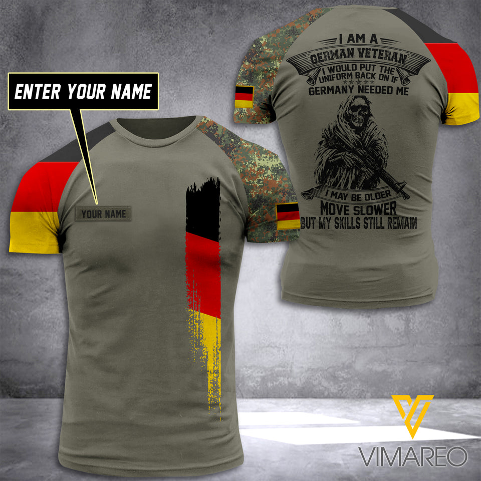 Customized German Soldier Combat 3D Printed Shirt/Hoodie ZT064