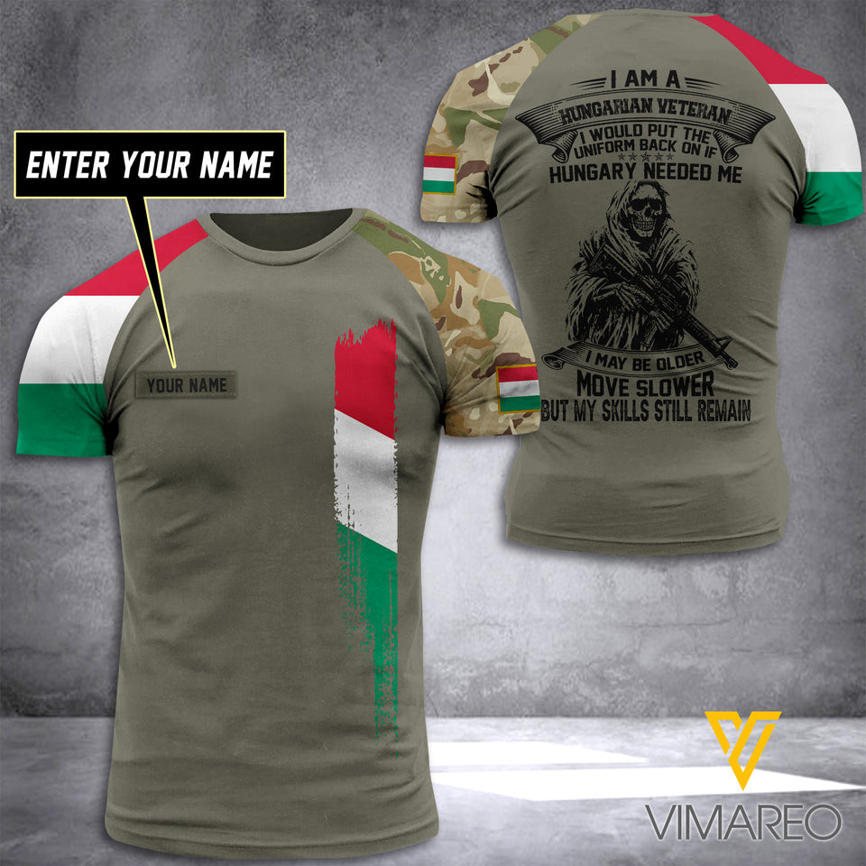 Customized Hungary Soldier 3D Printed Combat Shirt EZT084