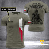 Customized Polish Soldier 3D Printed Shirt ZT064