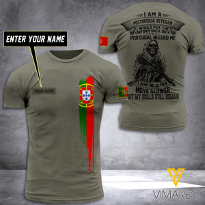Customized Portugal Soldier 3D Printed Shirt EZT074