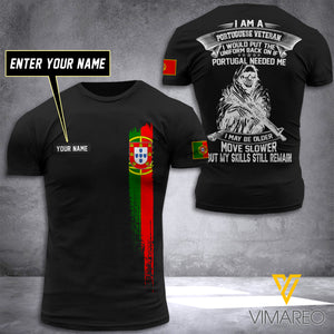 Customized Portugal Soldier 3D Printed Shirt EZT074