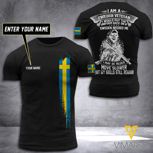 Customized Sweden Soldier 3D Printed Shirt ZT064