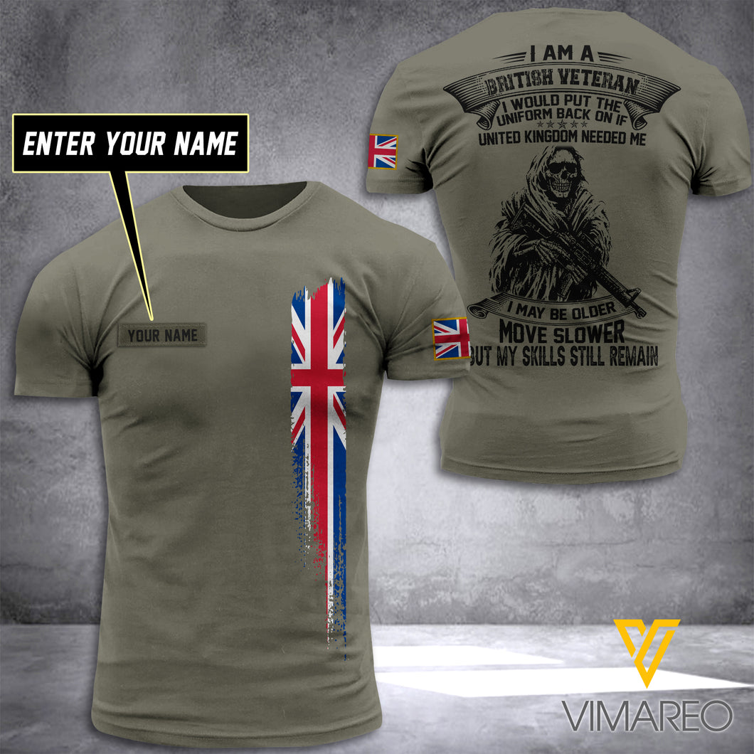 Customized British Soldier 3D Printed Shirt ZT054