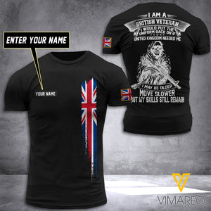 Customized British Soldier 3D Printed Shirt ZT054