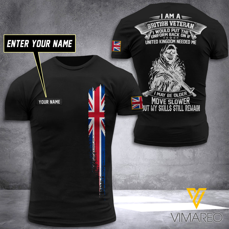 Customized British Soldier 3D Printed Shirt ZT054