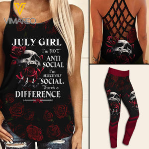 July Girl Criss-Cross Open Back Camisole Tank Top ZT0104