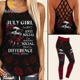 July Girl Criss-Cross Open Back Camisole Tank Top ZT0104