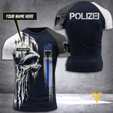 Customized German Polizei 3D Printed Shirt EZT040521