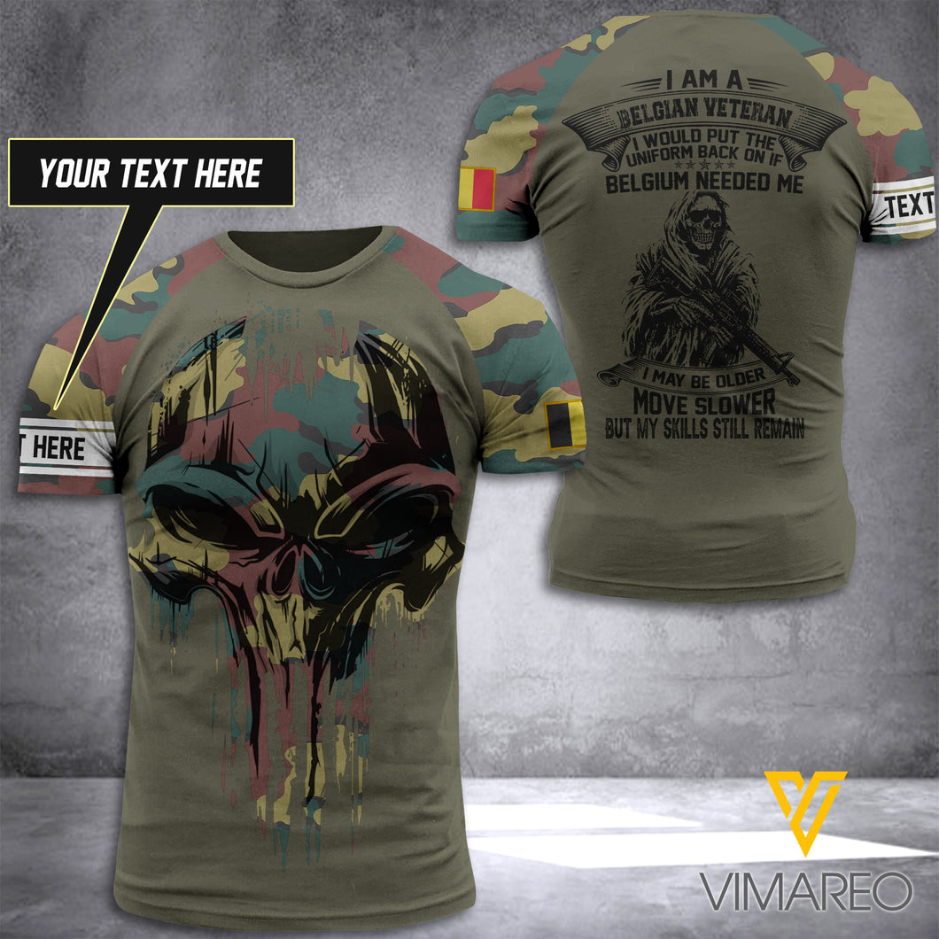 Customized Belgian Soldier 3D Printed Combat Shirt EZT280421