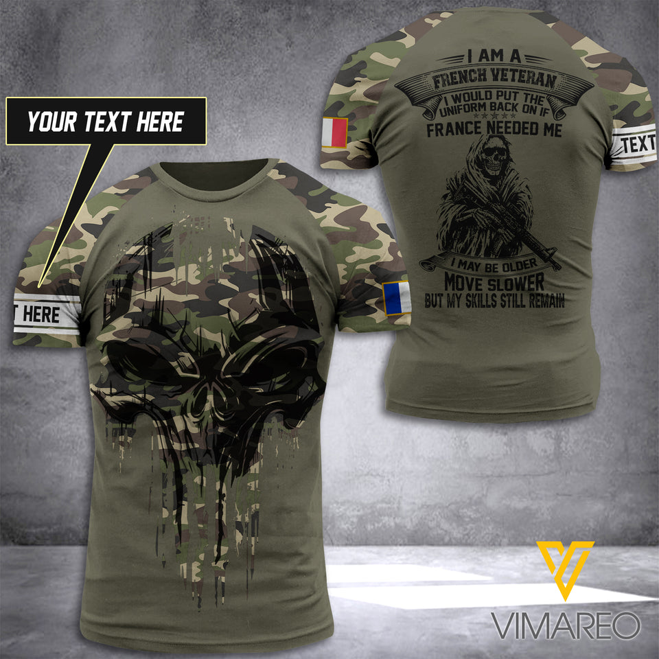 Customized French Soldier 3D Printed Combat Shirt EZT070621