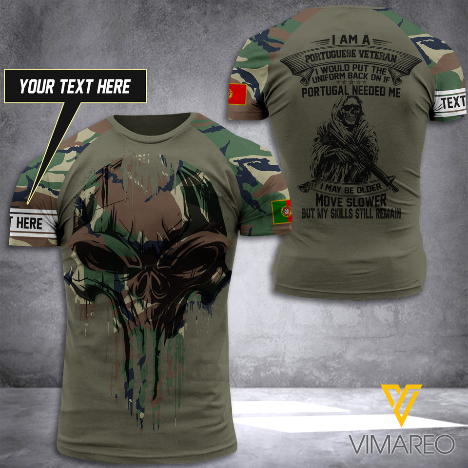 Customized Portugal Soldier 3D Printed Combat Shirt EZT070621