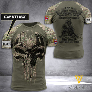 Customized British Soldier 3D Printed Combat Shirt EZT50521