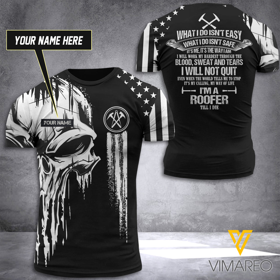 Customized Roofer 3D Printed Combat Shirt EZT60521