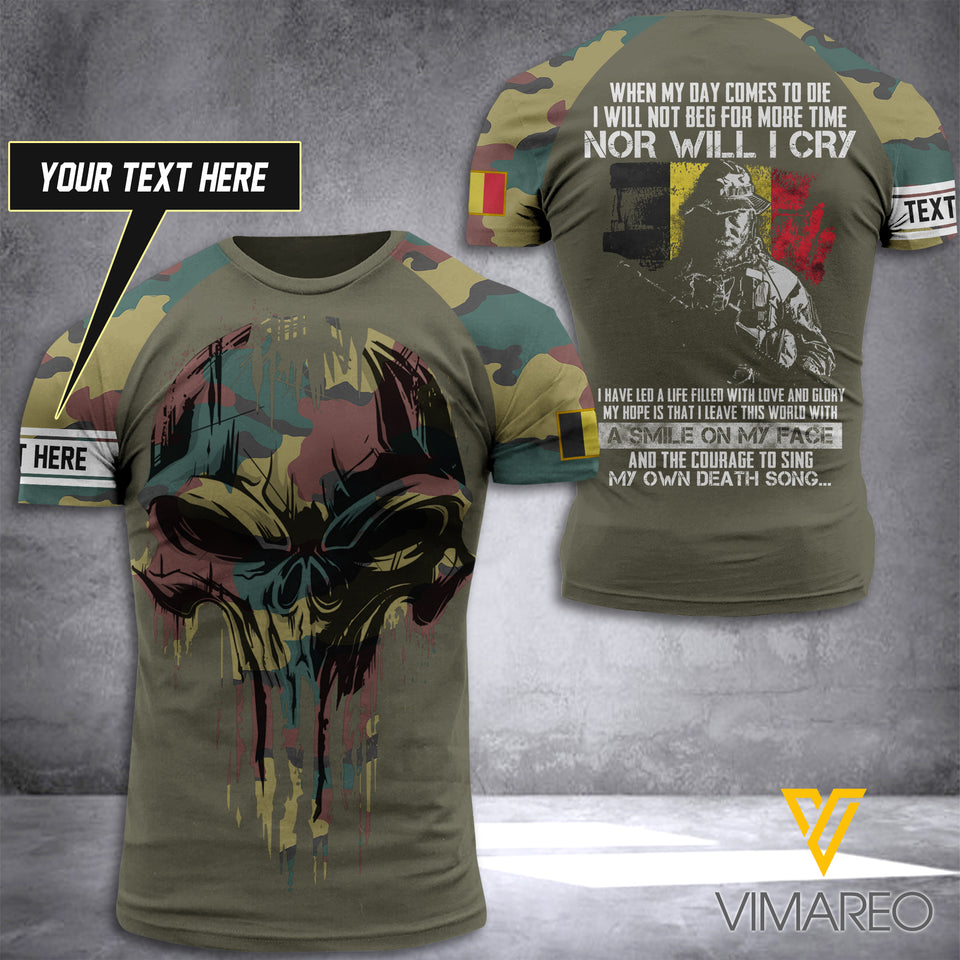Customized Belgian Soldier 3D Printed Combat Shirt EZT030621