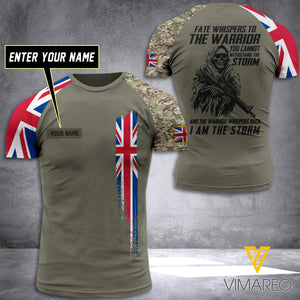 Customized British Soldier 3D Printed Combat Shirt EZT104