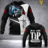 Trucker Just the tip hoodie 3d printed 1802pdt
