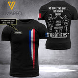 Customized French Soldier 3D Printed Combat Shirt EZQ230621