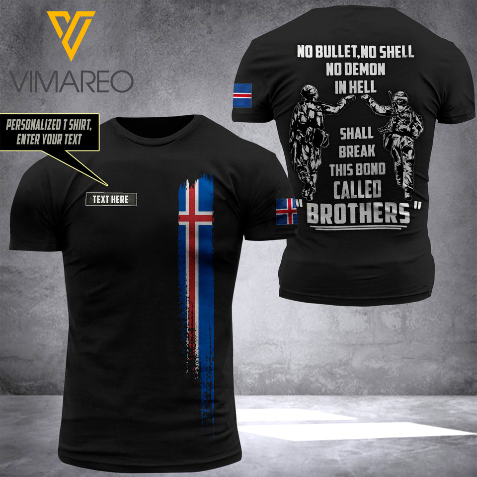 Customized Iceland Soldier 3D Printed Combat Shirt EZQ250621