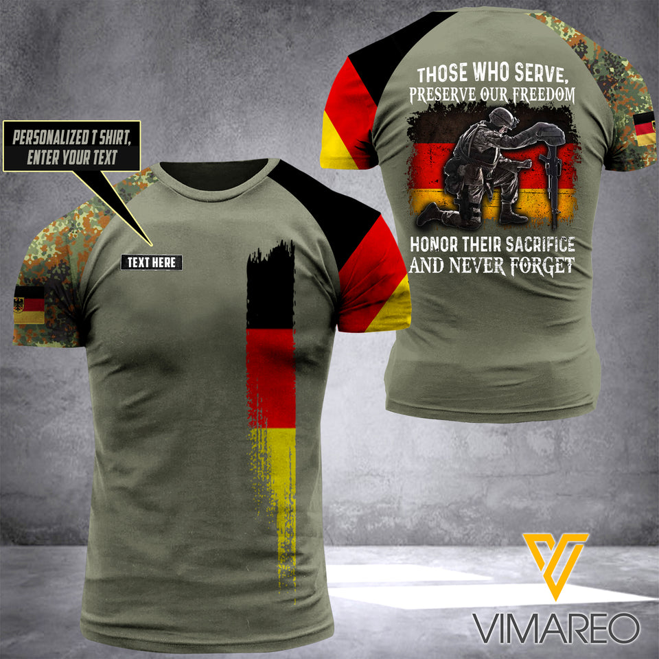 Customized German Soldier 3D Printed Combat Shirt EZHQ130521