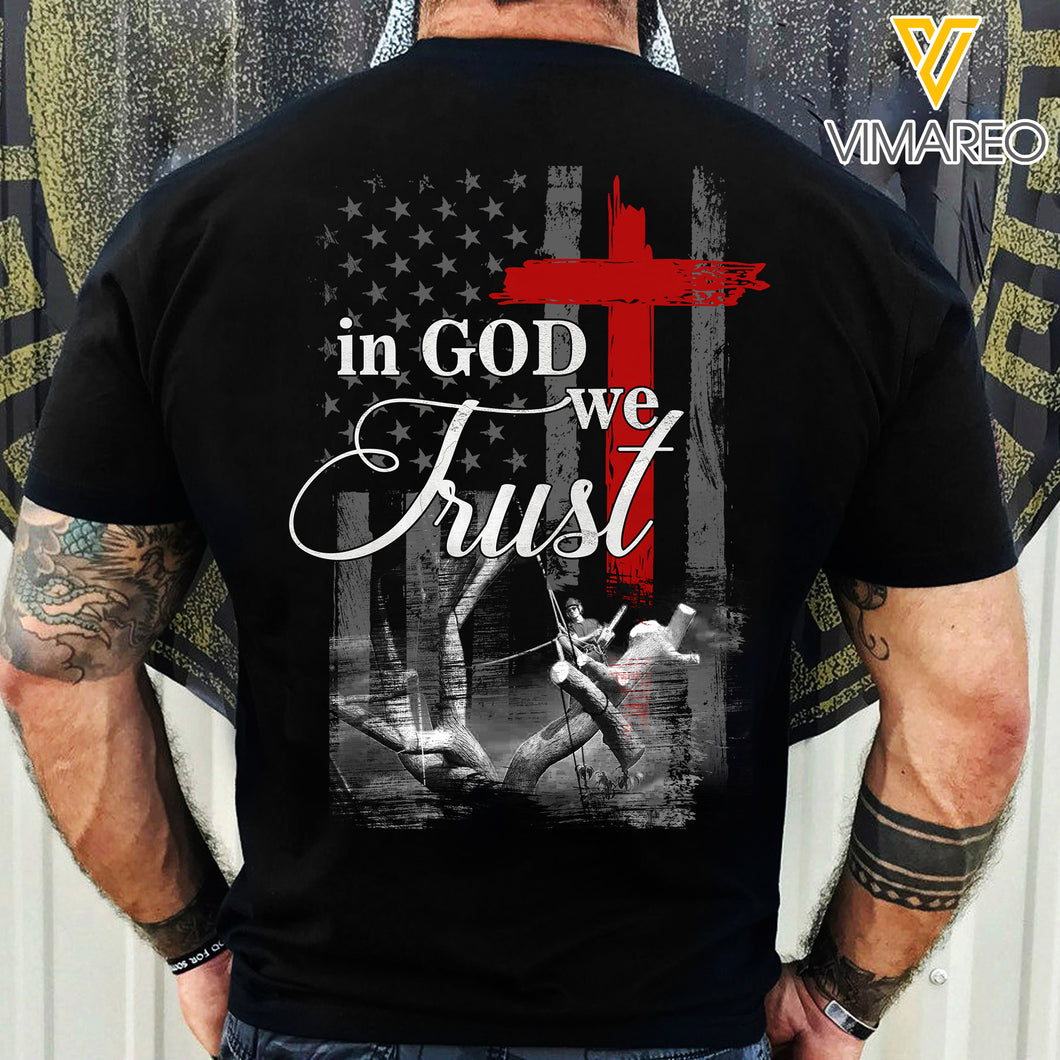 Arborist In God We Trust 3d Printed Shirt 2322