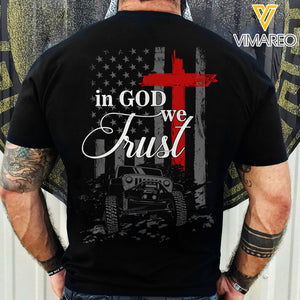 Jeep In God We Trust 3d Printed Shirt 2322