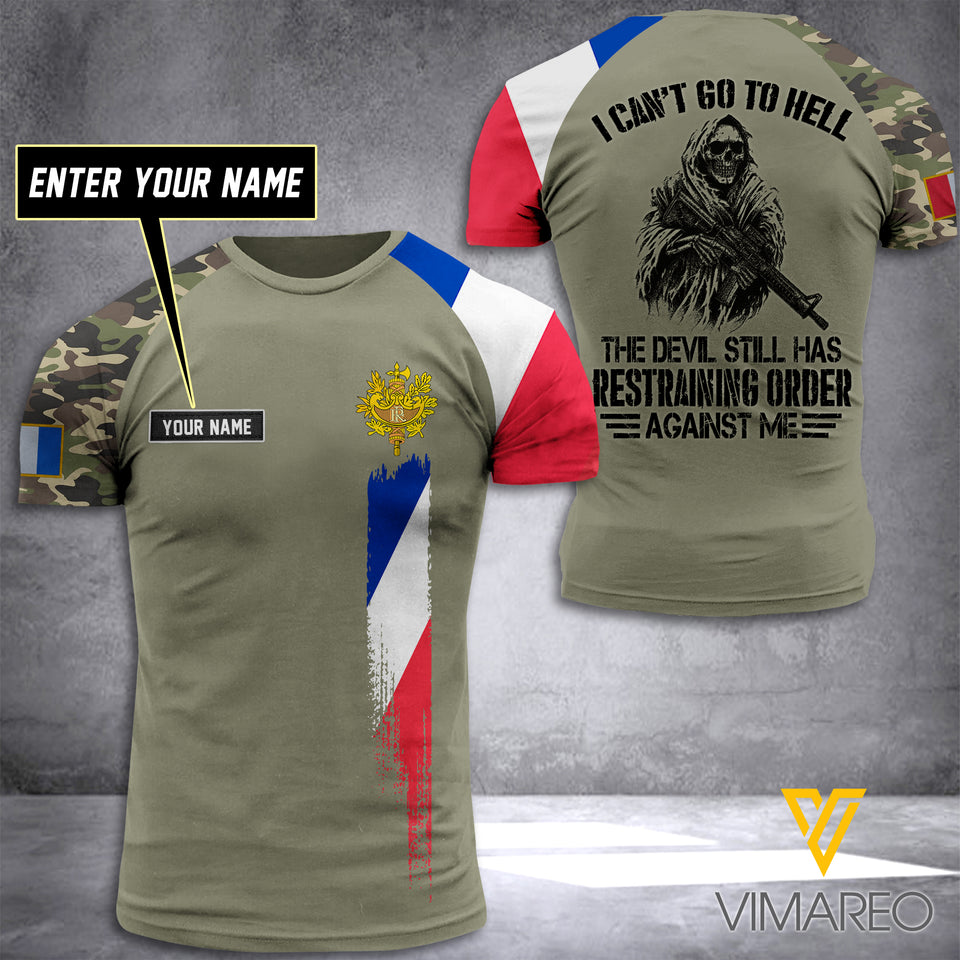 Customized French 3D Printed Combat Shirt EZLN200521