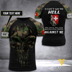 Customized Swiss Soldier 3D Printed Combat Shirt EZLN030621