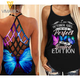 October Girl Criss-Cross Open Back Camisole Tank Top ZT2403
