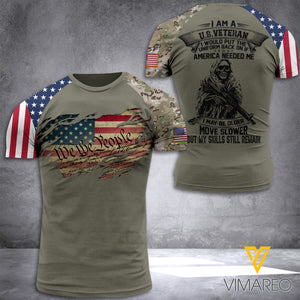 Customized US Soldier Broken 3D Printed Shirt/Hoodie ZT064