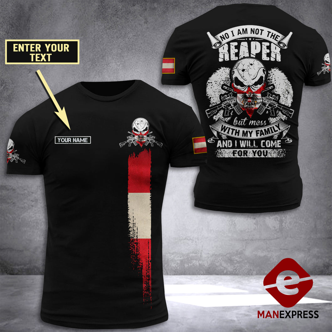 Customized Austrian Reaper 3D Printed Combat Shirt EZQ030621