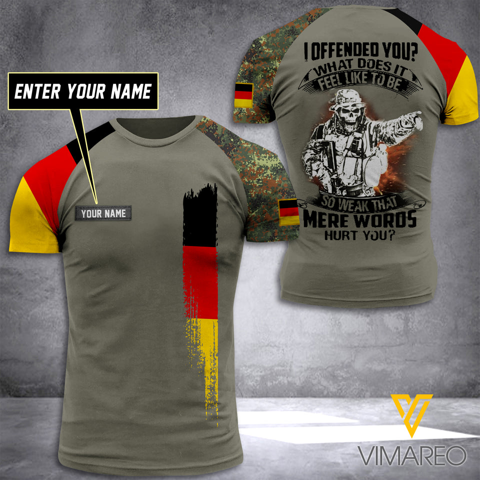 Customized German Soldier 3D Printed Combat Shirt EZQ100621