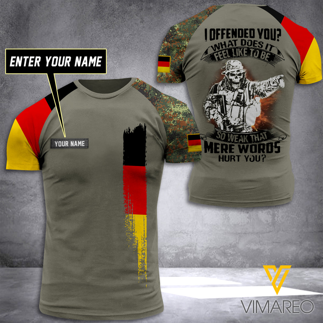 Customized German Soldier 3D Printed Combat Shirt EZQ100621