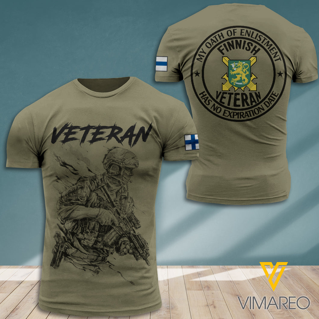 Finland Soldier 3D Printed Combat Shirt EZQ280721