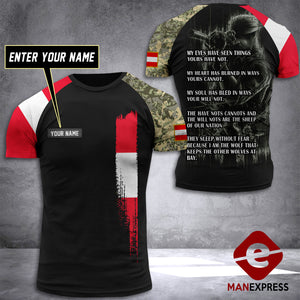 Customized Austrian Soldier Combat 3D Printed Shirt EZQ310521