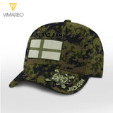 Customized Finland Soldier/Veterans Camo Peaked Cap 040322