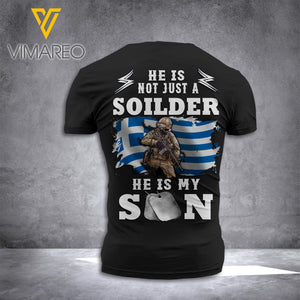 Greece Soldier Parent 3D Printed Combat Shirt EZLN080621