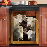 Charolais Cattle Kitchen Dishwasher Cover OCT-HQ08