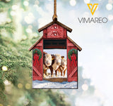 Hereford Cattle HANGING ORNAMENT CHRISTMAS OCT-HQ28