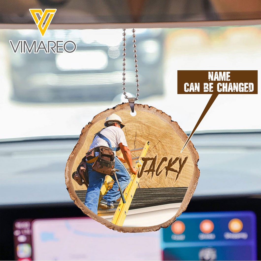 PERSONALIZED ROOFER CAR HANGING ORNAMENT SEP-HQ23