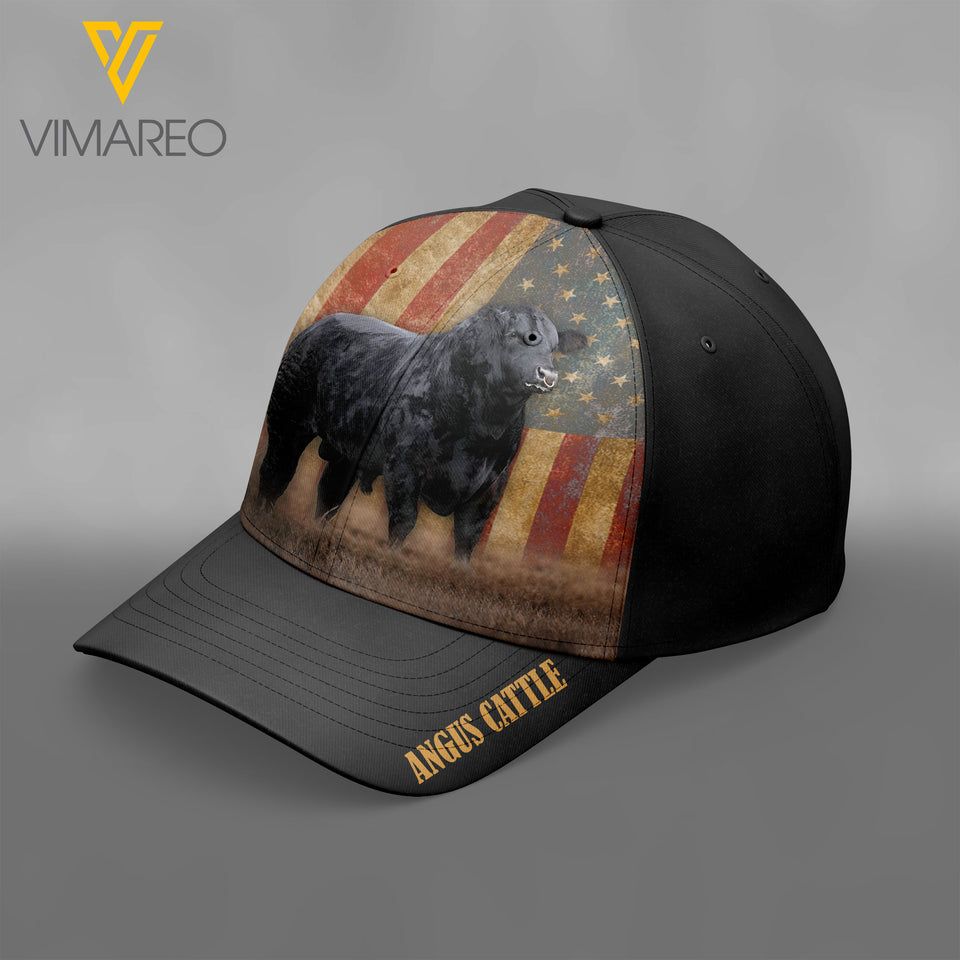 MH BLACK ANGUS CATTLE Peaked cap 3D FEB-HQ26