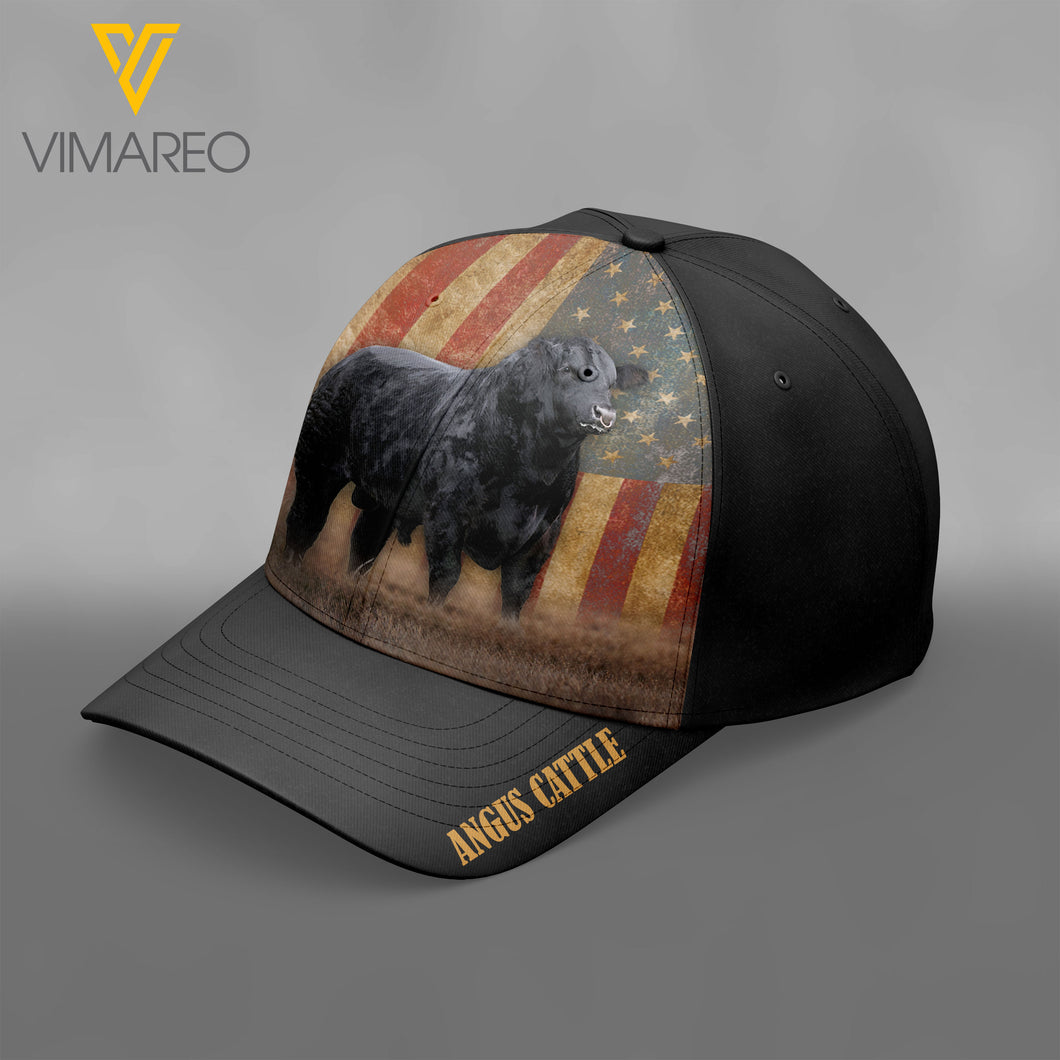 MH BLACK ANGUS CATTLE Peaked cap 3D FEB-HQ26
