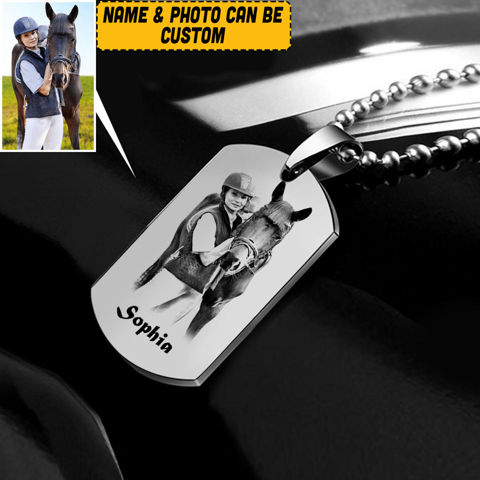 Personalized Girl Love Horse Necklaces Printed 22JUY-HQ11