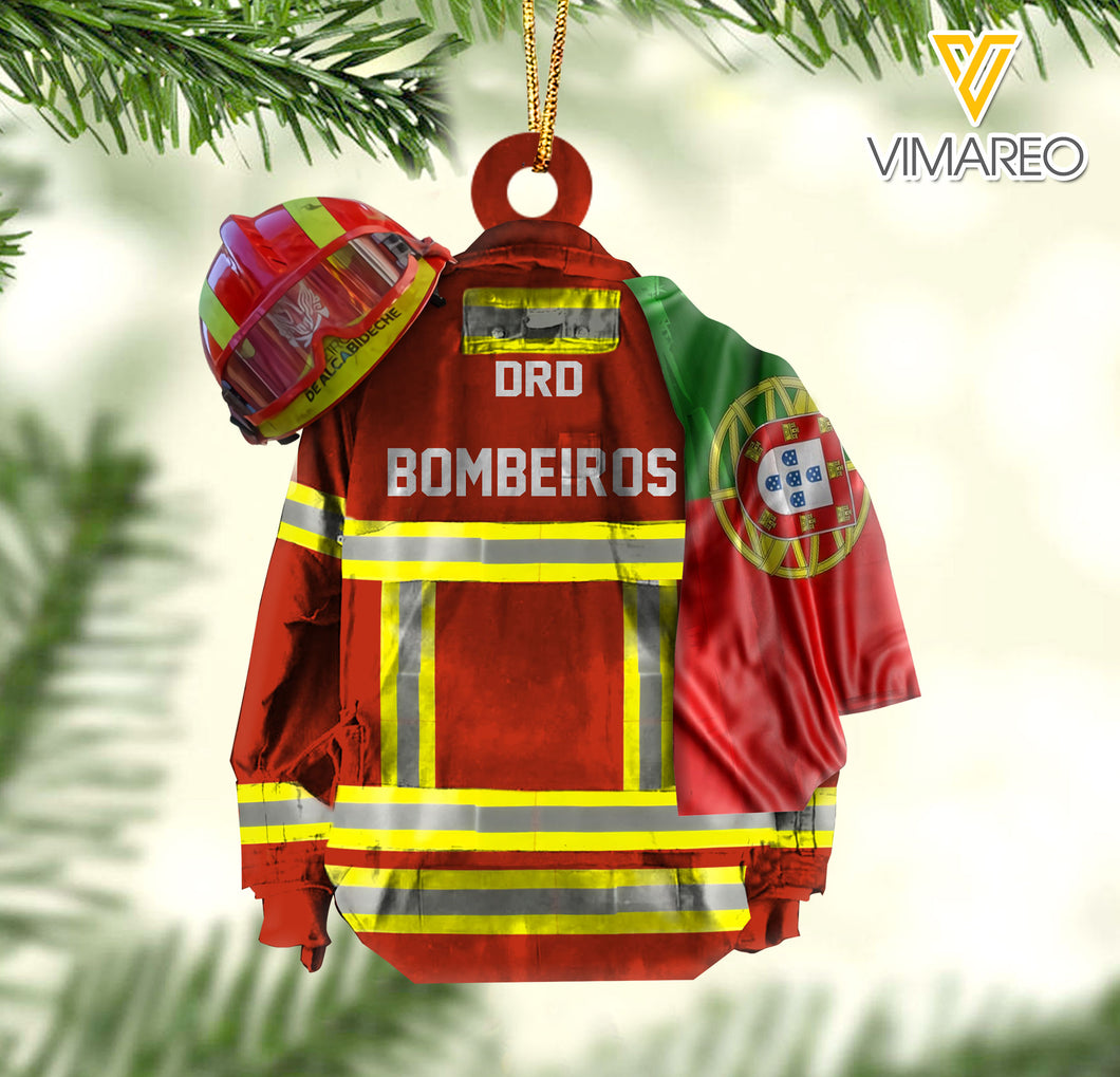 PORTUGAL FIREFIGHTER HANGING ORNAMENT CHRISTMAS NOV-HQ15