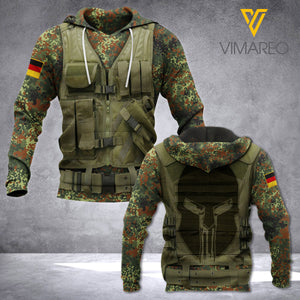 GERMAN SOLDIER CAMO HOODIE 3D PRINTED APR-HQ28