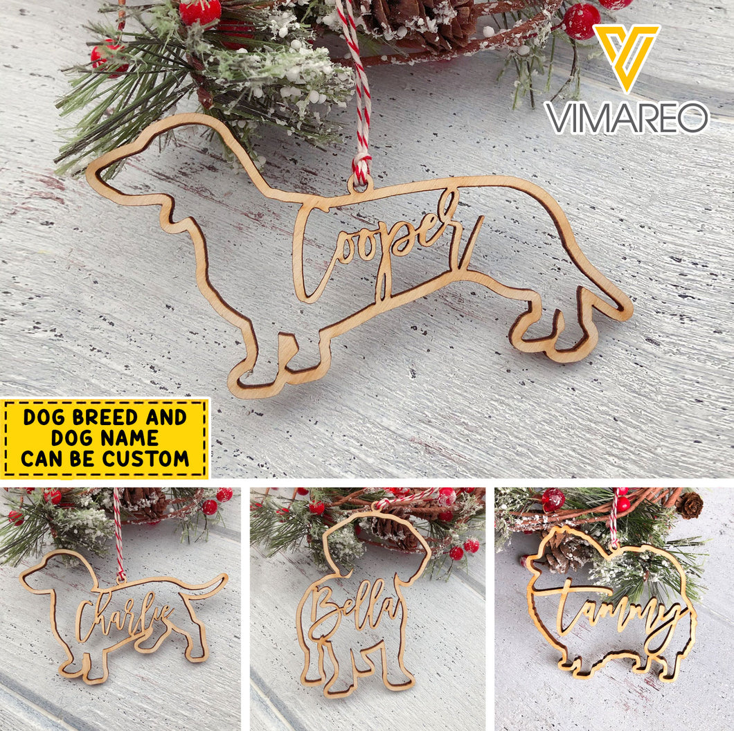 PERSONALIZED DOG LOVER HANGING ORNAMENT NOV-QH19