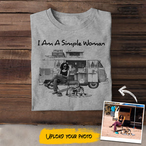 Personalized Simple Woman Love Camping & Dog Tshirt Printed 22JUL-DT17