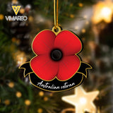 AUSTRALIAN LEST WE FORGET WOOD ORNAMENT CHRISTMAS NOV-HQ20